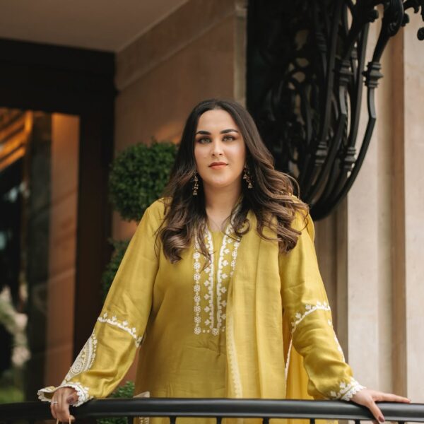 3-PC Silk Stitched Dress