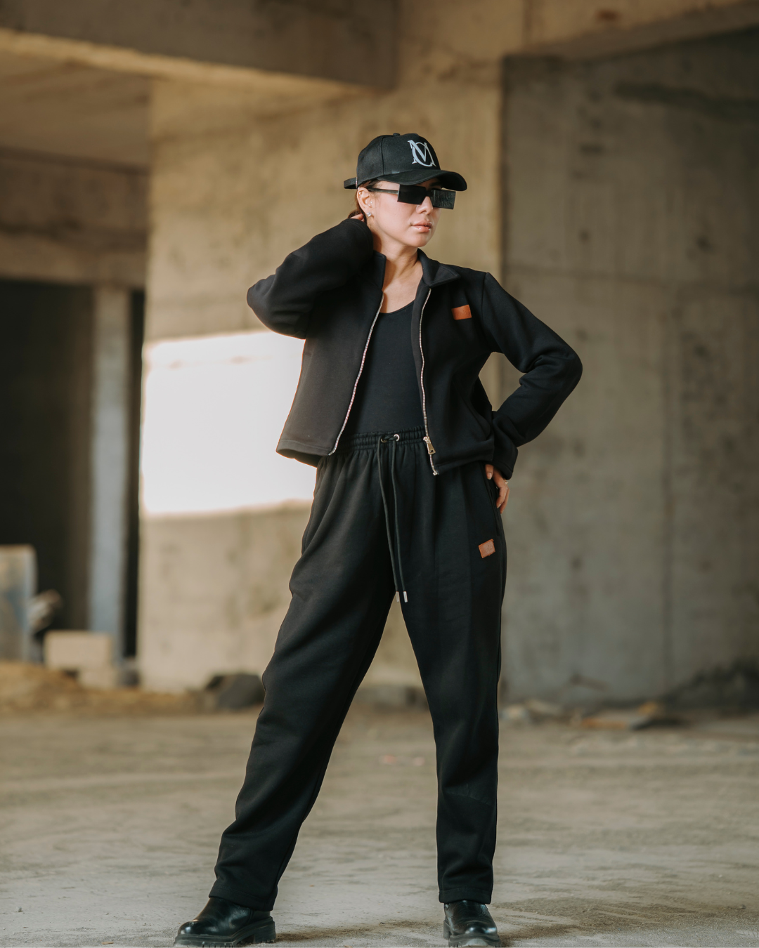 Black Fleece Zip Jacket