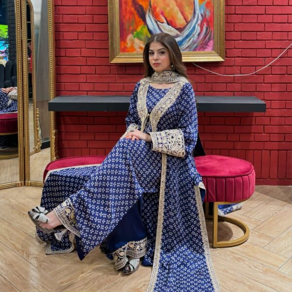 3-PC Stitched Gown