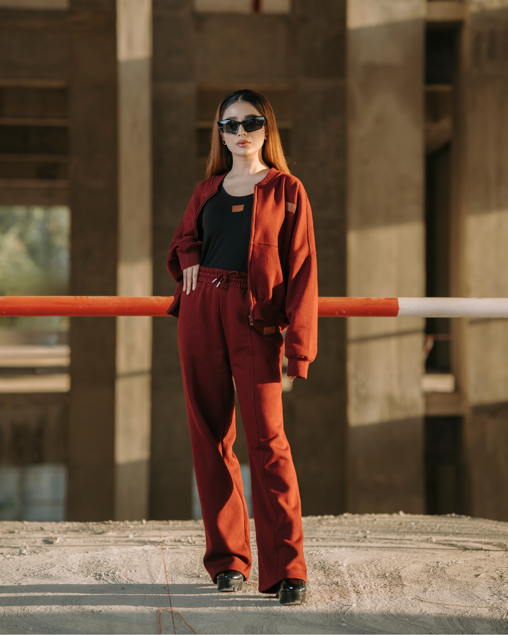 Classic Mehroon Fleece Tracksuit