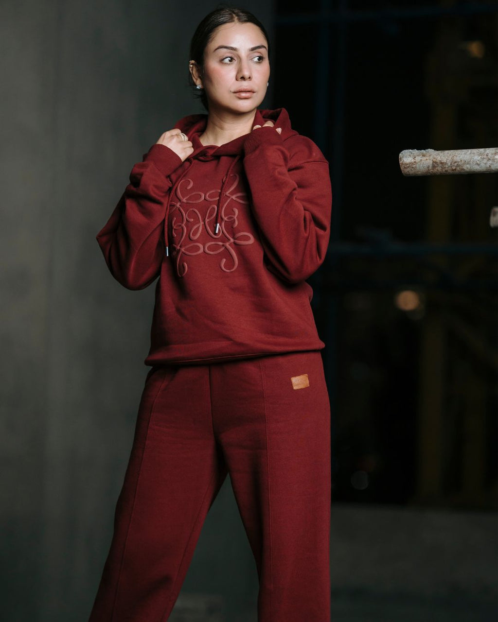 Classic Textured Fleece Hoodie