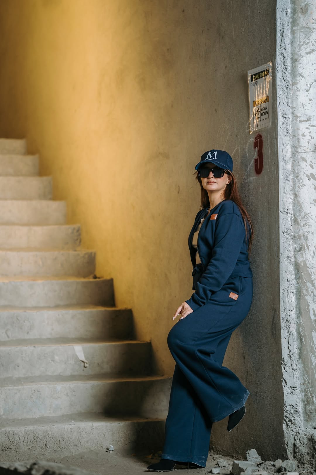 Dark Blue Fleece Tracksuit